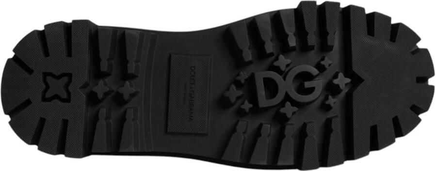 Dolce & Gabbana Zwarte Leren Derby Schoenen - Foto 3