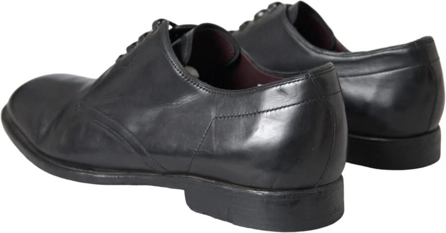 Dolce & Gabbana Zwarte Leren Derby Schoenen Black Heren - Foto 5