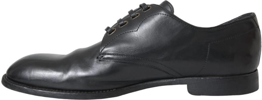 Dolce & Gabbana Zwarte Leren Derby Schoenen Black Heren - Foto 7