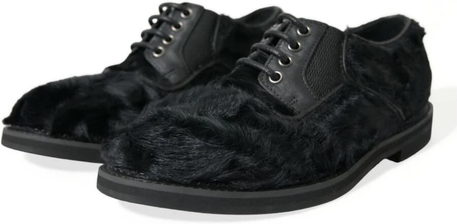 Dolce & Gabbana Leren Bont Lace Up Derby Dress Shoes - Foto 4