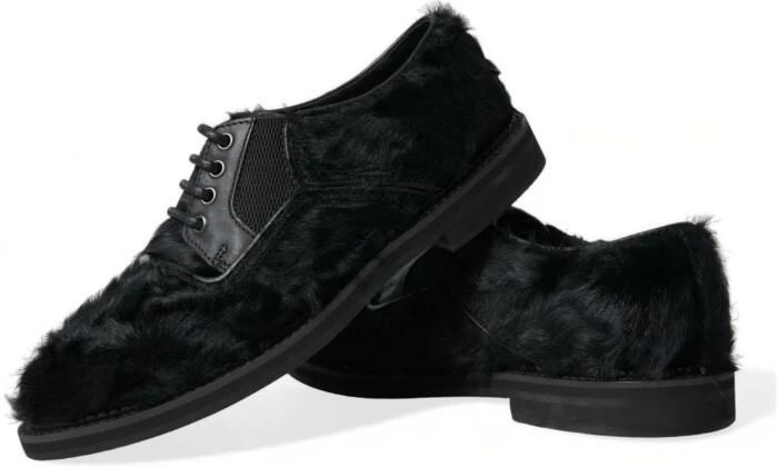 Dolce & Gabbana Leren Bont Lace Up Derby Dress Shoes - Foto 6
