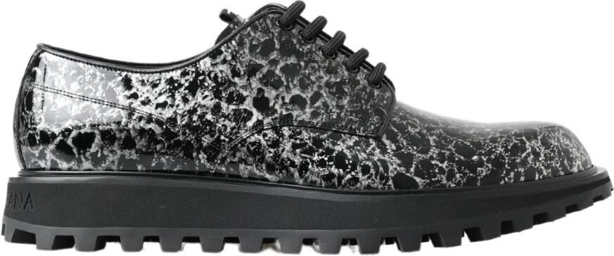 Dolce & Gabbana Elegante Twee-Tinten Derby Schoenen Multicolor