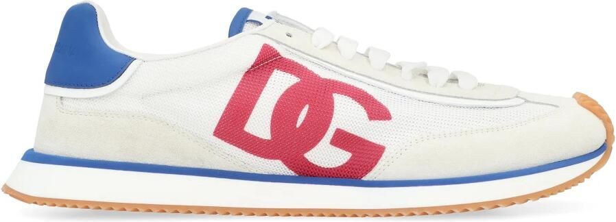 Dolce & Gabbana Sneakers met Suède Details en Verlengde Neus White Heren - Foto 4