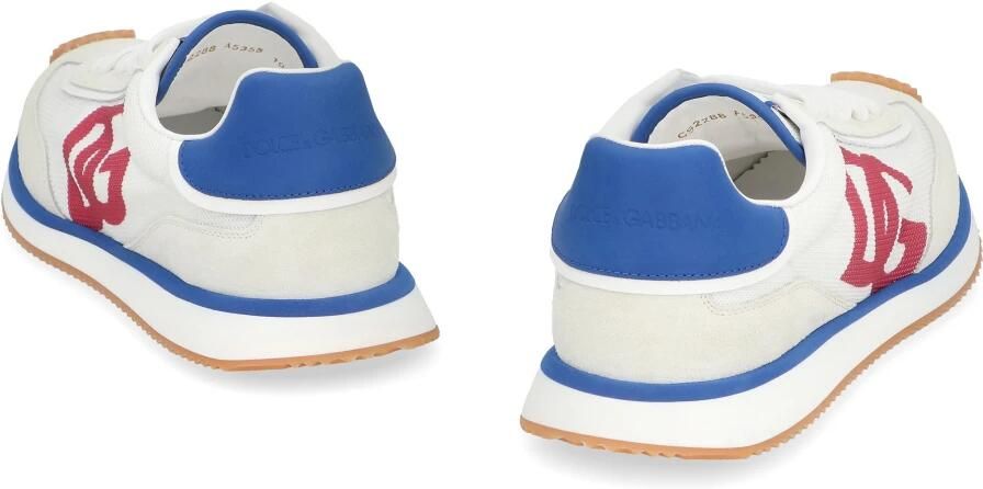 Dolce & Gabbana Sneakers met Suède Details en Verlengde Neus White Heren - Foto 3