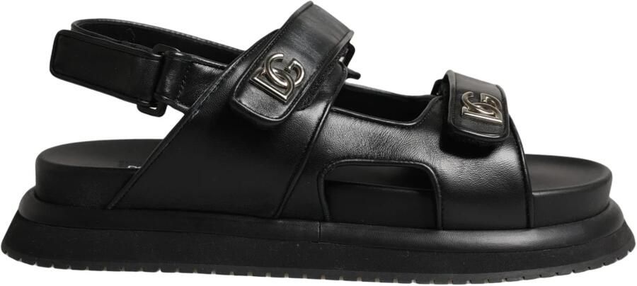 Dolce & Gabbana DG Logo Leren Sandalen