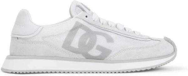 Dolce & Gabbana DG Logo Mesh and Suede Runner Sneakers