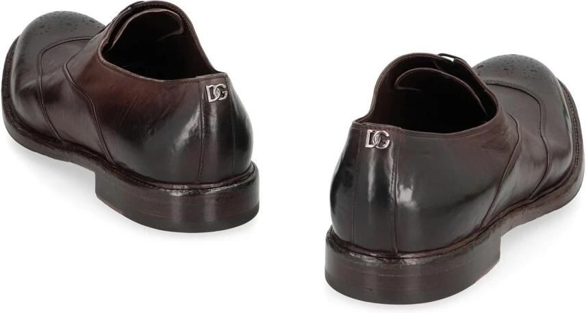 Dolce & Gabbana Distressed Leren Oxford Schoenen - Foto 2