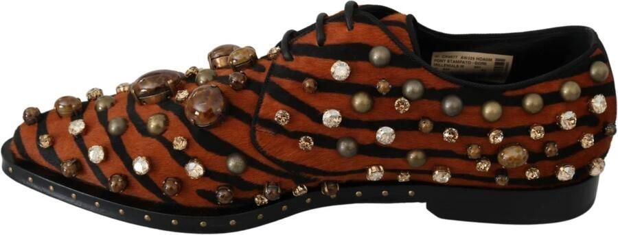 Dolce & Gabbana Prachtige Kristallen Geklede Schoenen In Dierenprint - Foto 2
