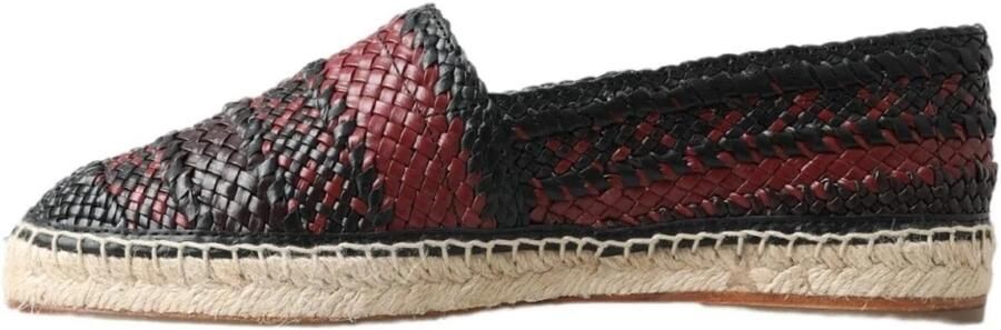 Dolce & Gabbana Elegante Geweven Leren Espadrilles - Foto 6