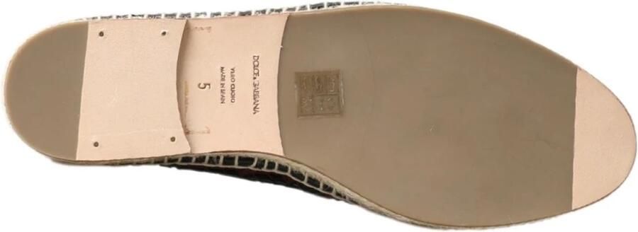 Dolce & Gabbana Elegante Geweven Leren Espadrilles - Foto 5