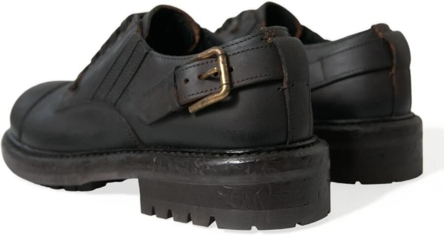 Dolce & Gabbana Retro Glitter Derby Schoenen met Veters Black Heren - Foto 2