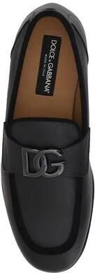 Dolce & Gabbana Elegante leren loafers met fluwelen rand - Foto 2