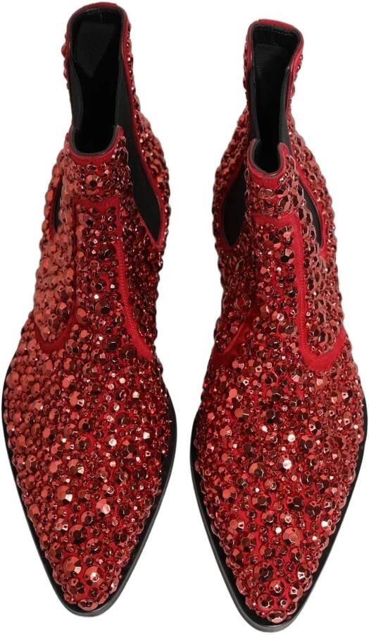 Dolce & Gabbana Embellished Chelsea Enkellaarsjes - Foto 6