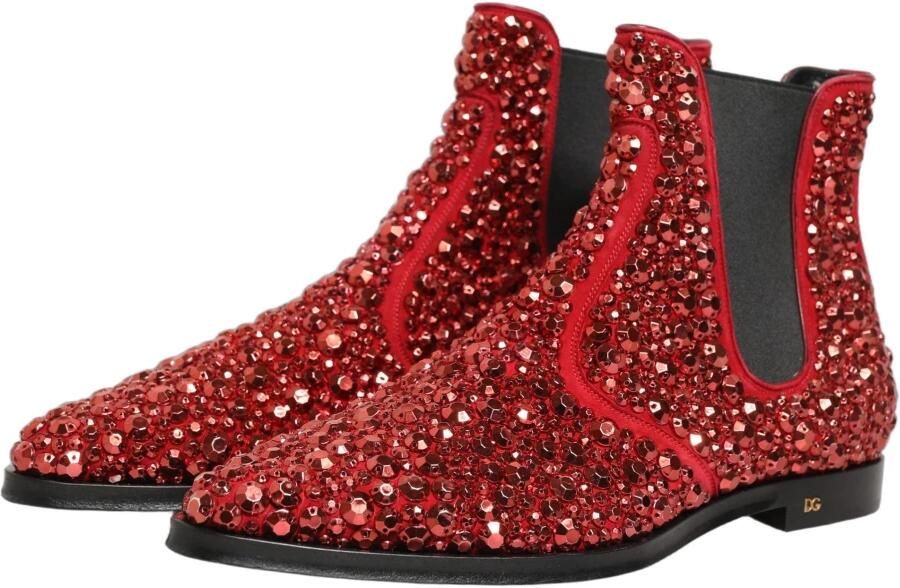Dolce & Gabbana Embellished Chelsea Enkellaarsjes - Foto 4