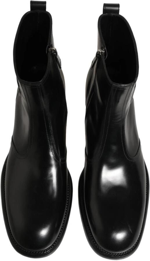 Dolce & Gabbana Enkelboots met Logo in Reliëf - Foto 7