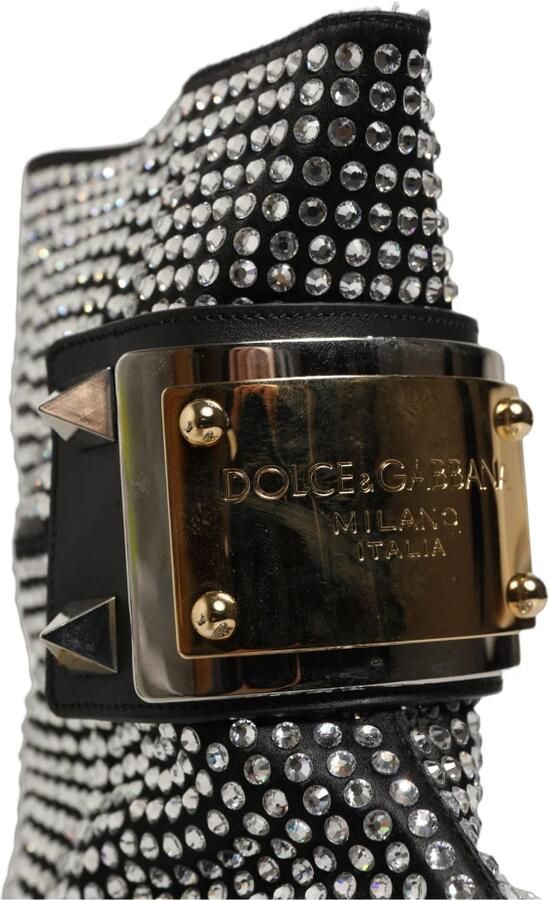 Dolce & Gabbana Enkellaarsjes met kristallen - Foto 6