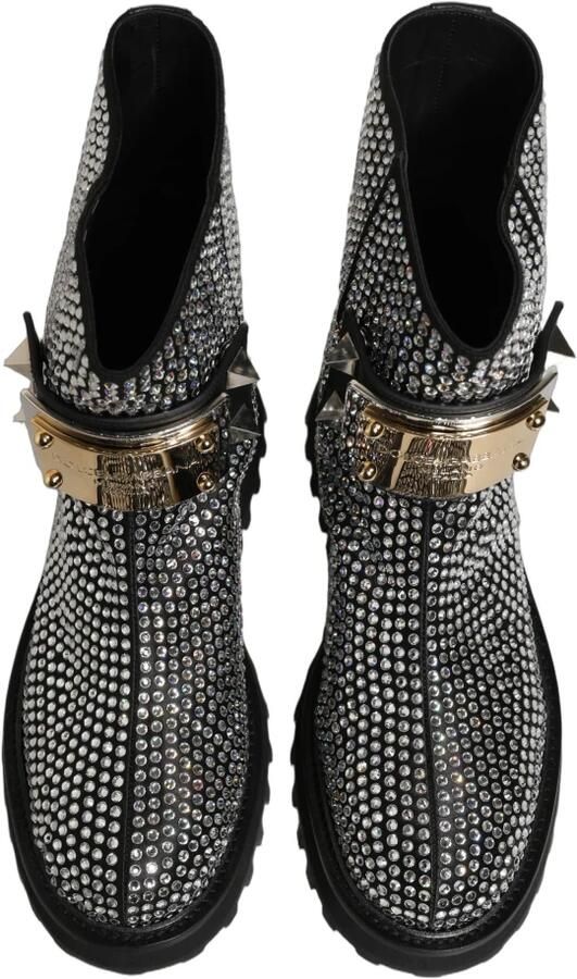Dolce & Gabbana Enkellaarsjes met kristallen - Foto 7
