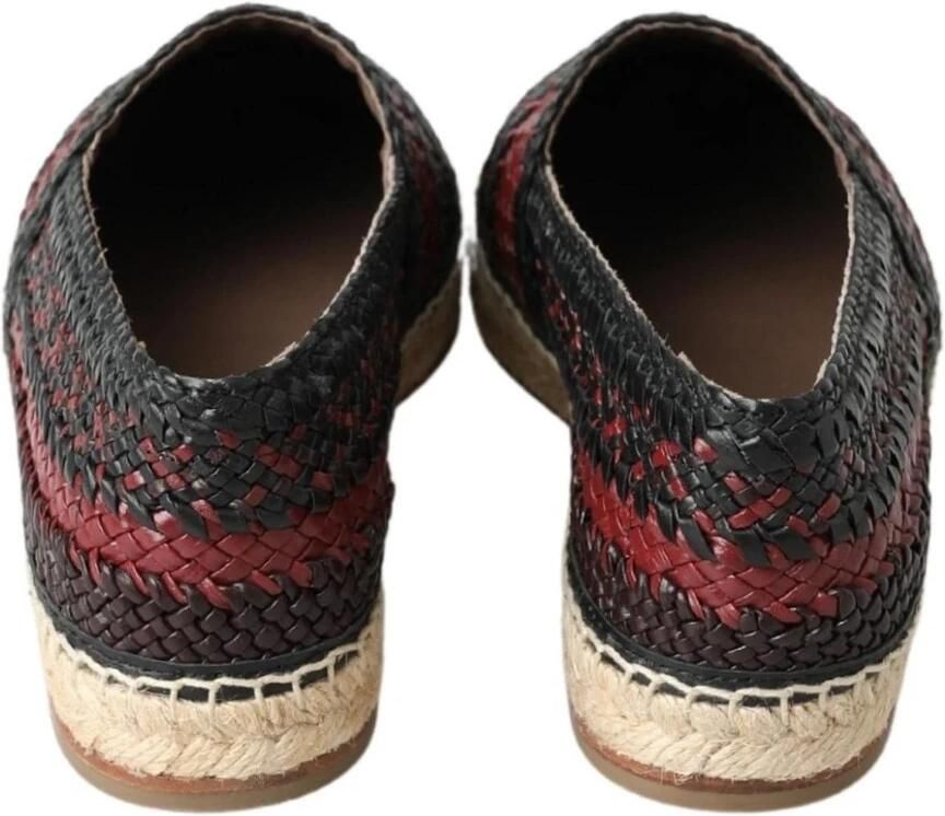 Dolce & Gabbana Elegante Geweven Leren Espadrilles - Foto 4