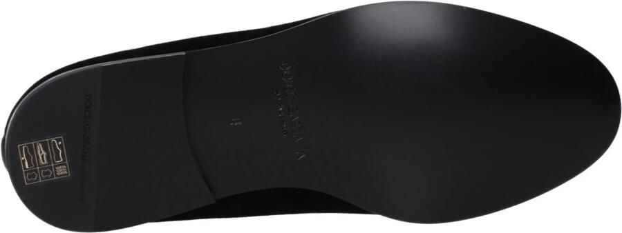 Dolce & Gabbana F85300 Velvet Slip-On Loafers - Foto 2