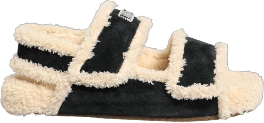 Dolce & Gabbana Faux-fur Slippers