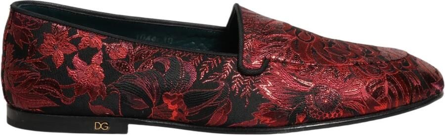 Dolce & Gabbana Floral Jacquard Slip-On Loafers