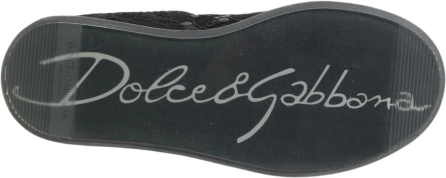 Dolce & Gabbana Zwarte Leren Veterschoenen voor Vrouwen Black Dames - Foto 3
