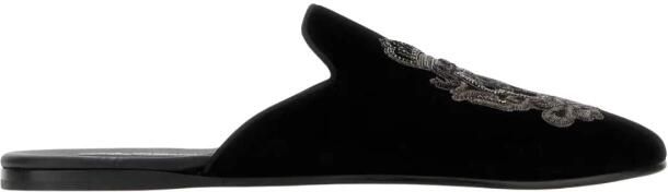 Dolce & Gabbana Fluwelen Pantoffels
