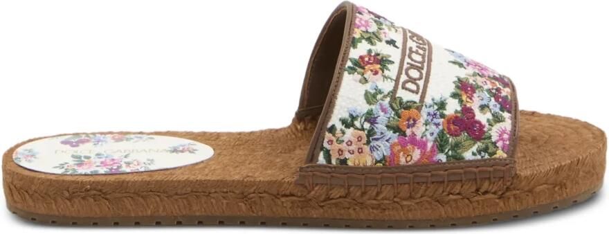 Dolce & Gabbana Geborduurde Espadrille Sandalen