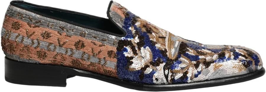 Dolce & Gabbana Geborduurde Loafers met Pailletten