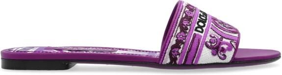 Dolce & Gabbana Geborduurde Slippers
