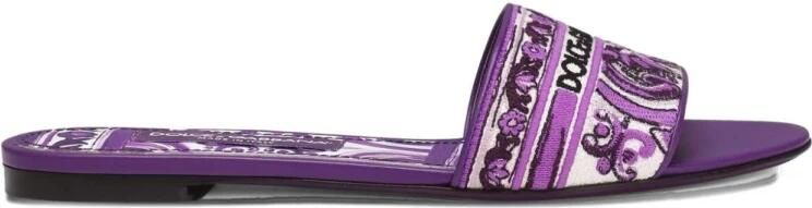 Dolce & Gabbana Geborduurde Slippers
