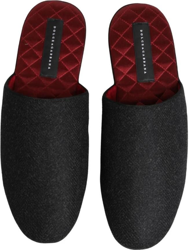 Dolce & Gabbana Gewatteerde wollen kasjmier pantoffels - Foto 2