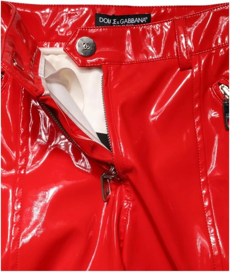 Dolce & Gabbana Glanzende Polyester Cargo Boot Cut Broek - Foto 2