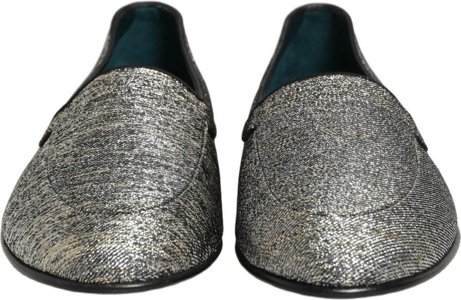 Dolce & Gabbana Glitter Lurex DG Logo Dress Loafers - Foto 3