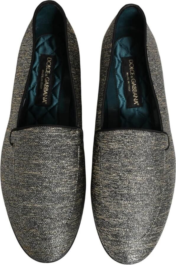 Dolce & Gabbana Glitter Lurex DG Logo Dress Loafers - Foto 2