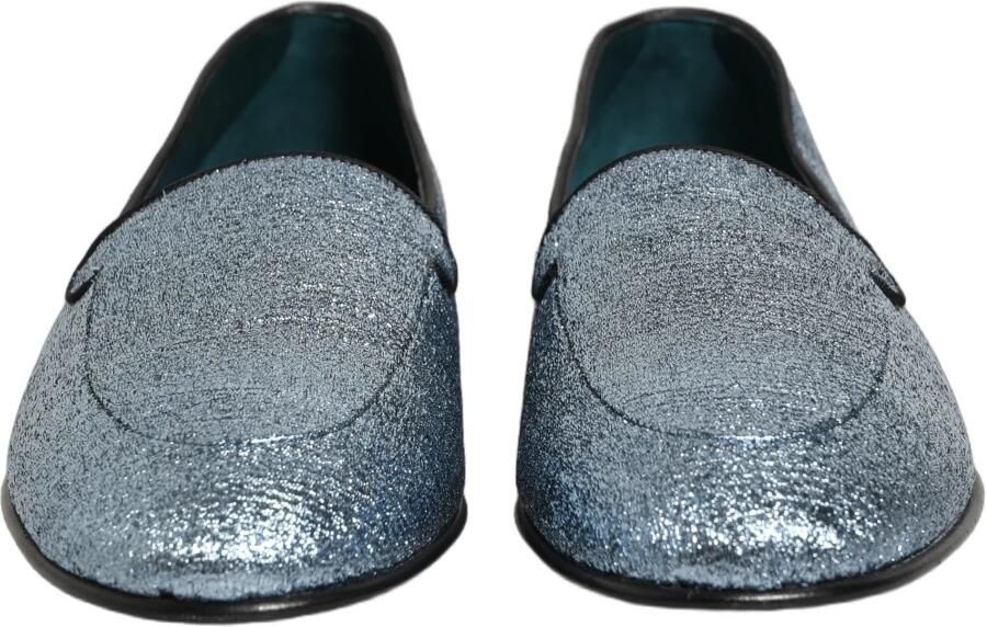 Dolce & Gabbana Glitter Lurex Logo Dress Loafers - Foto 4