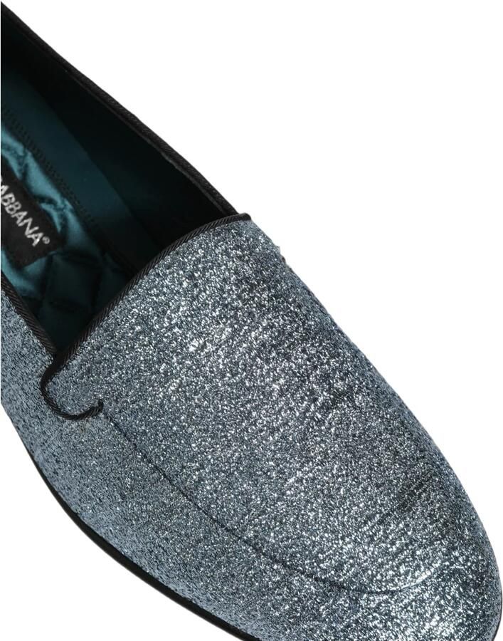 Dolce & Gabbana Glitter Lurex Logo Dress Loafers - Foto 2