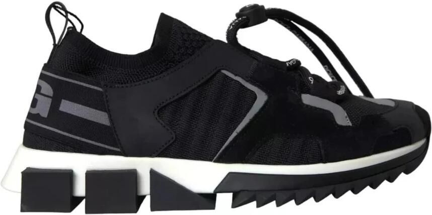 Dolce & Gabbana Zwarte Mesh Slip-On Trekking Sneakers Black Heren - Foto 3