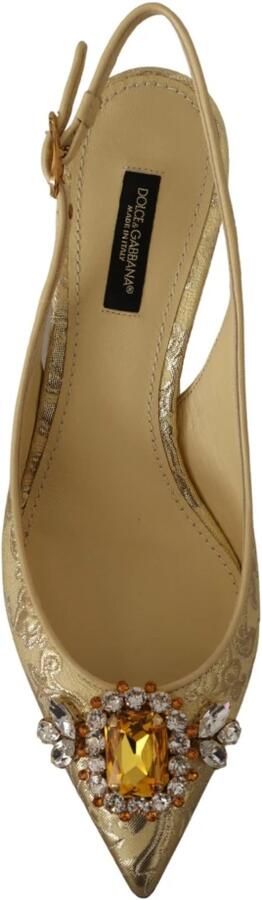 Dolce & Gabbana Gouden Kristal Slingback Hakken