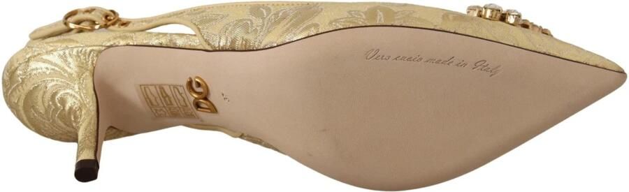 Dolce & Gabbana Gouden Kristal Slingback Hakken Multicolor Dames - Foto 5