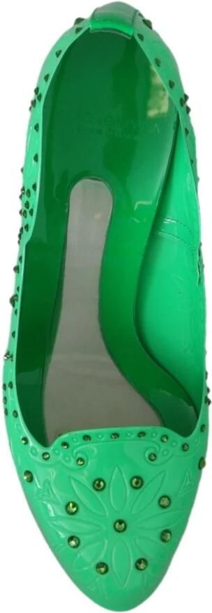 Dolce & Gabbana Betoverende Assepoester Kristal Pumps in Groen Green Dames