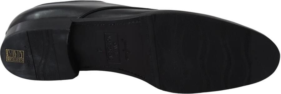 Dolce & Gabbana Black Leather Sartoria Hand Made Shoes Black Heren - Foto 2