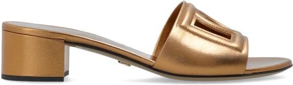 Dolce & Gabbana Heeled Mules met Logo