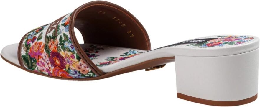 Dolce & Gabbana Heeled Sandals met bloe patroon - Foto 2