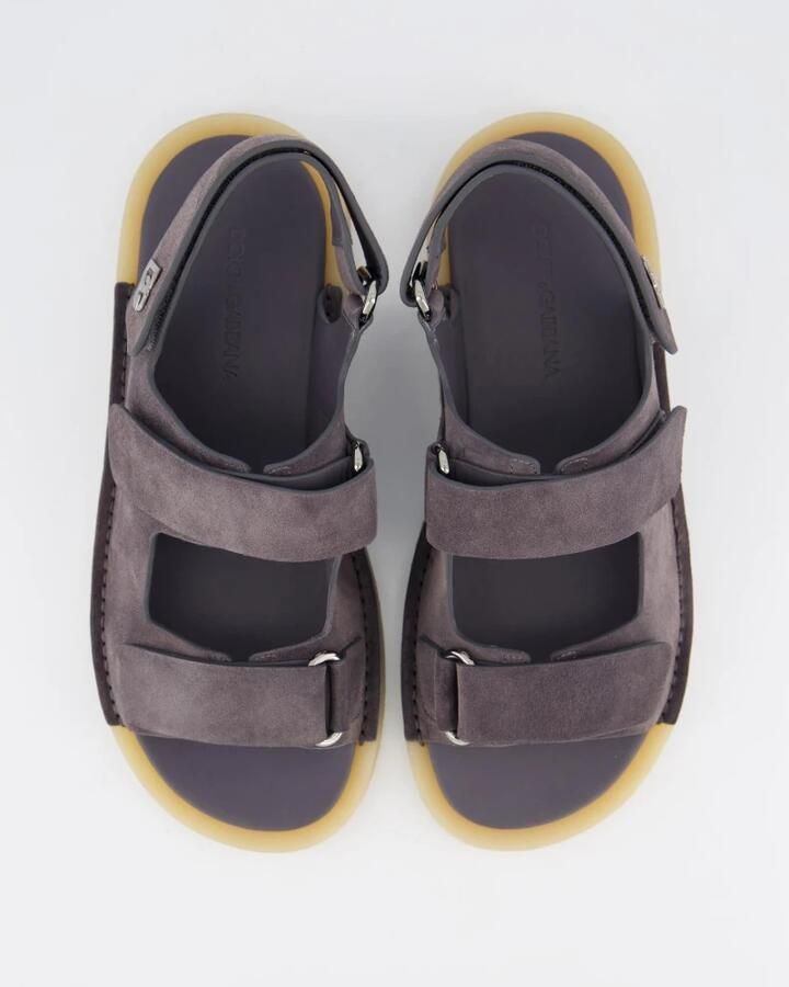 Dolce&Gabbana Slippers & Mules Strap Sandal Grijs in grijs