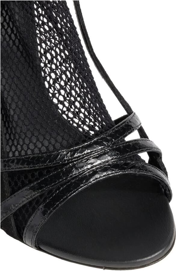 Dolce & Gabbana Zwarte suède korte laarzen sandalen schoenen - Foto 2