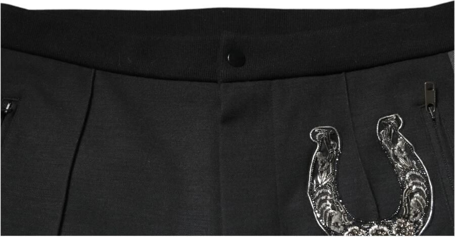 Dolce & Gabbana Horseshoe Embellished Wool Slim Fit Pants - Foto 2