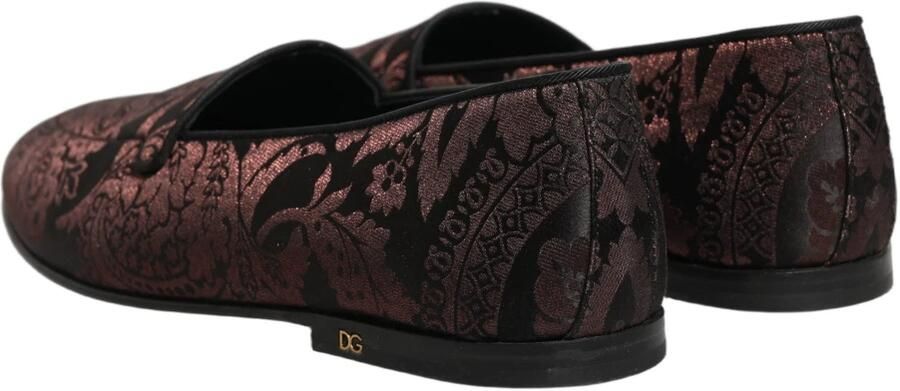 Dolce & Gabbana Jacquard Leather Slip On Loafers - Foto 5