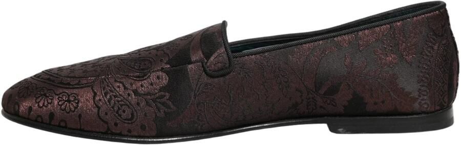 Dolce & Gabbana Jacquard Leather Slip On Loafers - Foto 7