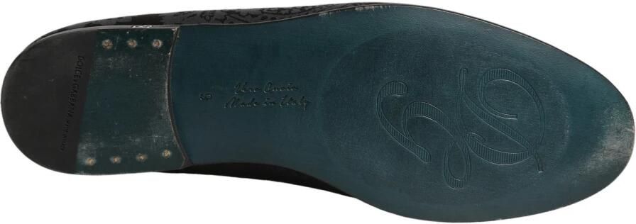 Dolce & Gabbana Jacquard leren instaploafers - Foto 6